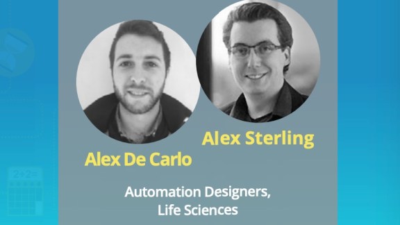 Image of two engineers who wrote a blog about selecting robots for automation use