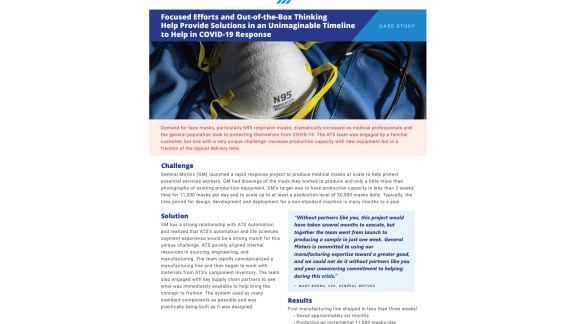 Report cover image for N95 mask case study