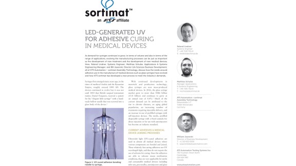 Titelbild der Publikation zur durch LEDs erzeugten UV-Strahlung
