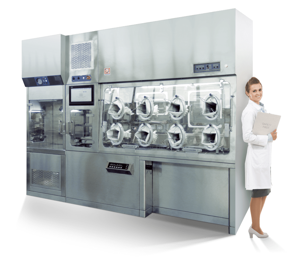 Isolatore Comecer che mostra 8 porte portaoggetti